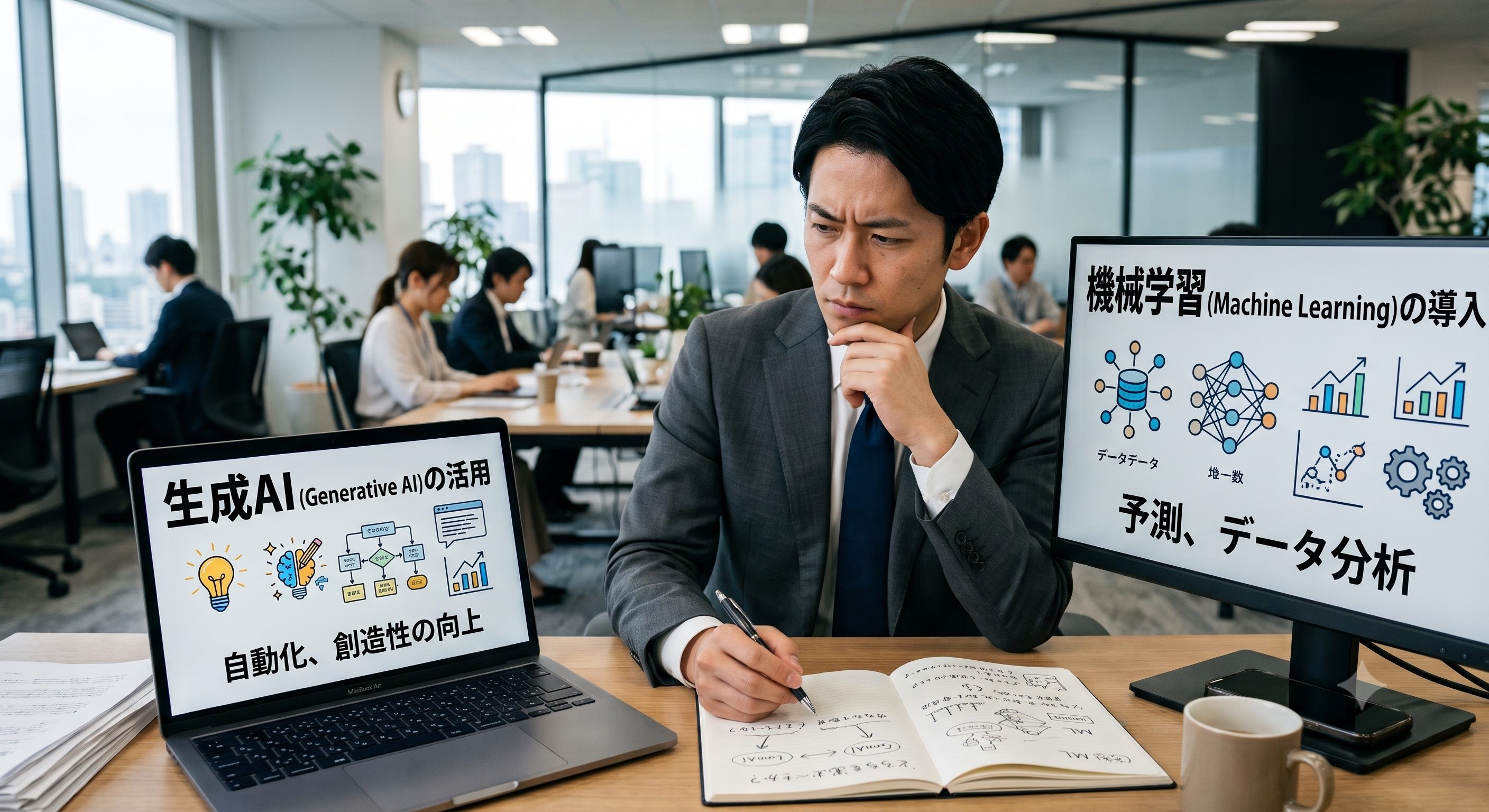 生成AIと機械学習の違いを解説